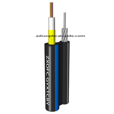 Self Supporting Aerial Corning Fiber Optic Cable High Tensile Strength